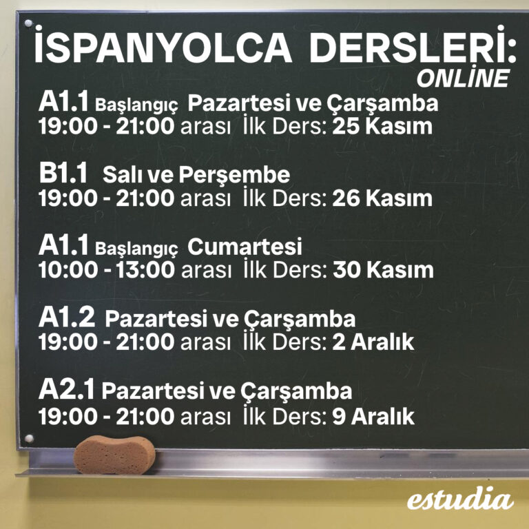 İspanyola Online Dersleri